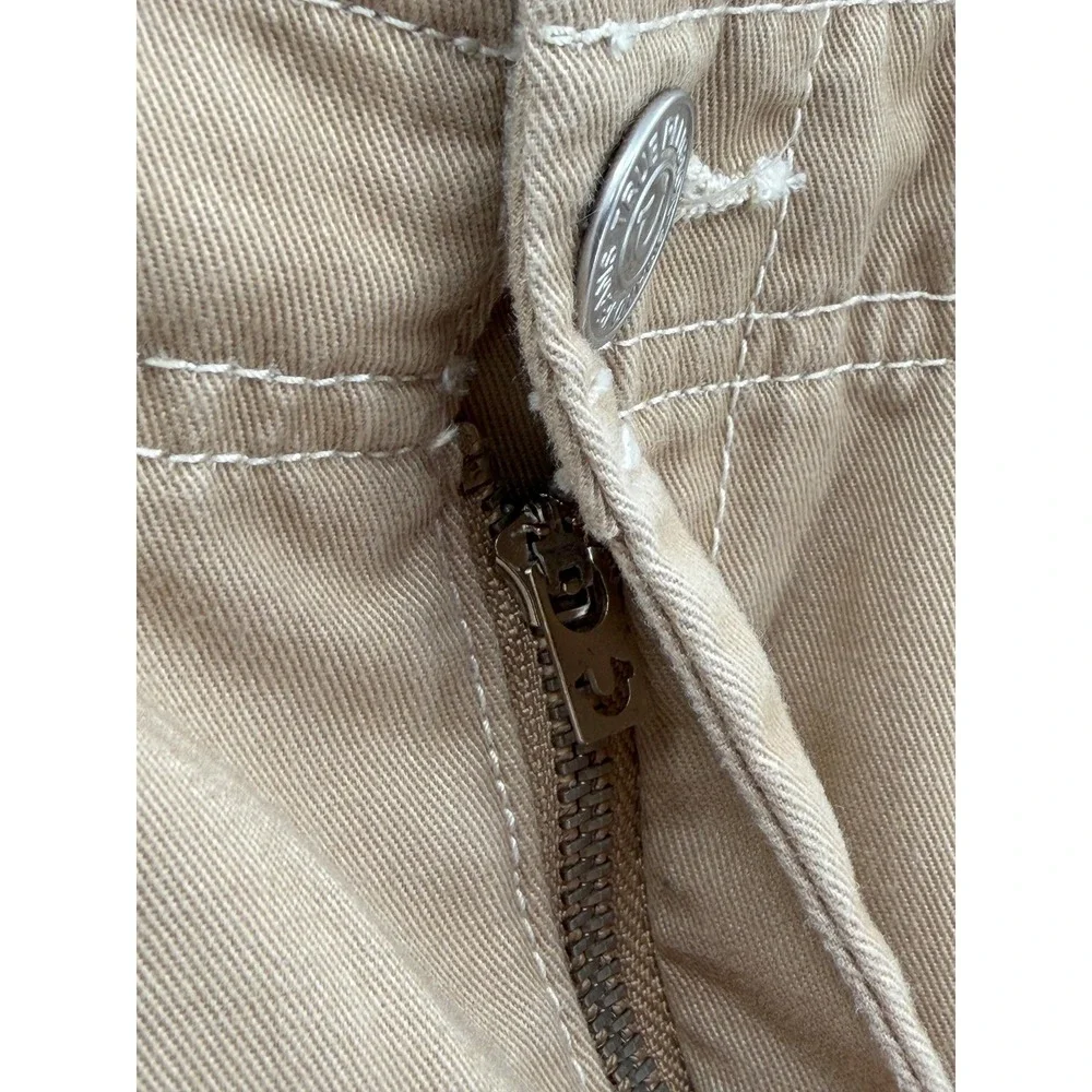 True Religion Pants Mens 33x31‎ Khaki Cargo Twill Chino Pockets Utility Casual